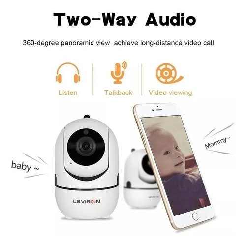 Camara Ip Inalambrica 360º Hd 1080p 2 Mp Wifi P2p + Regalos