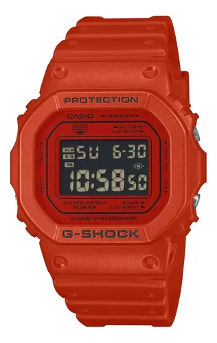 Relógio Digital Casio G-shock Masculino Dw-5600rrb-4dr De Resina Vermelha Vermelho