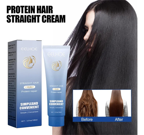 Crema Para Alisar 3 Cabellos Tanto Para Hombres Como Para-