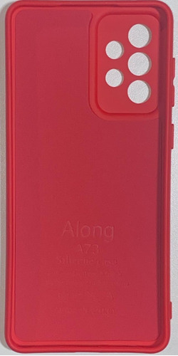 Funda de silicona aterciopelada para Samsung Galaxy A73 6.7, color rojo