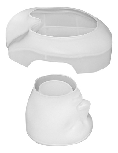 Modelo Abstracto De Rostro Humano Hecho De Taza Y Posavasos