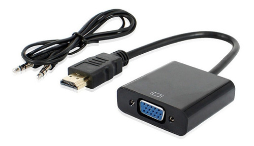 Cable Convertidor De Hdmi A Vga Pc Laptop Tv Monitor Audio