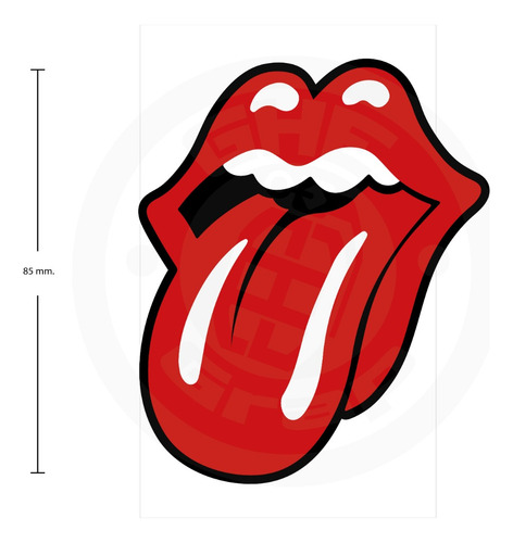 Calcomanias Sticker Reflejante Logo The Rolling Stones