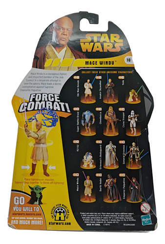 Star Wars Hasbro 3 3/4 Revenge Of The Sith Mace Windu