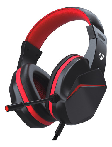 Headset Gamer Fantech Hq54 Mars Ii Preto/vermelho Cor Preto