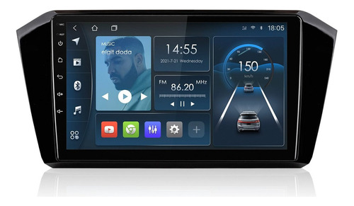 Isudar Estéreo 1+32gb Android Para Vw Passat B8 2015- Gps Fm