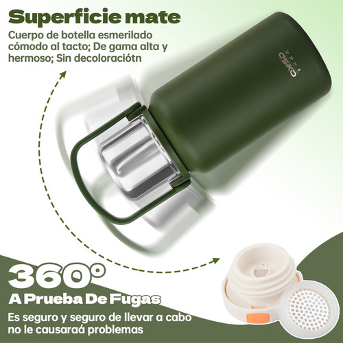 Botella Termo Portátil De Acero Inoxidable De 1000 Ml