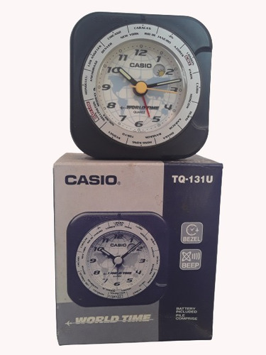 Reloj Despertador Casio Worldtime Tq-131u
