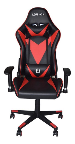 Silla Gamer Ergonomica Con 2 Bocinas Incluidas Negra Log-on