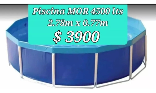 Gran Oportunidad Piscina Circular Mor 4500 Lts 2.8m X 0.8m