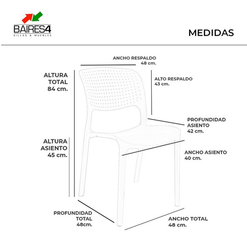Silla De Jardín Torino Apilable