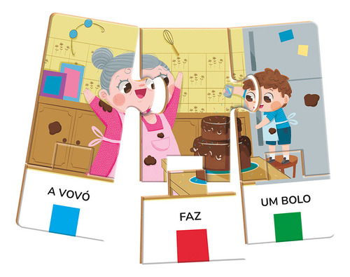 Jogo E Quebra Cabeça Primeiras Frases Brincadeira De Criança