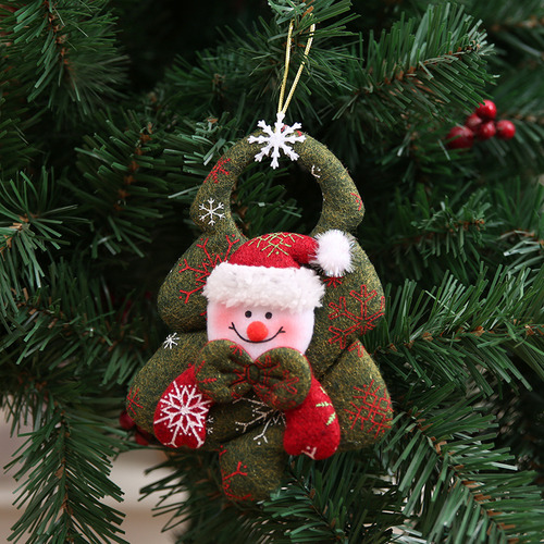 Colgante De Árbol De Navidad Con 8 Muñecos De Peluche