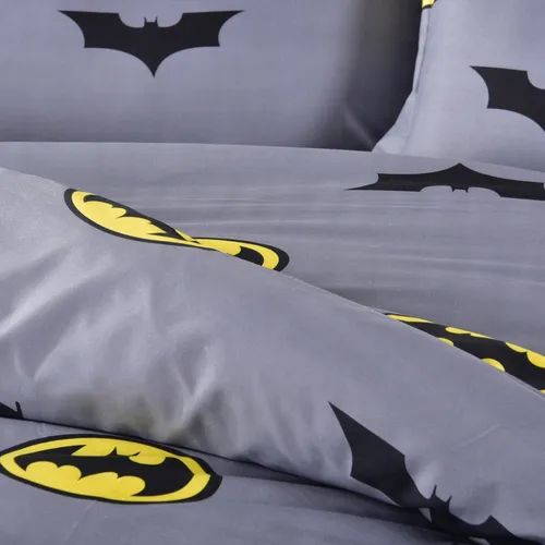 Funda De Edredón Batman, Ropa De Cama 100% Algodón, Doble