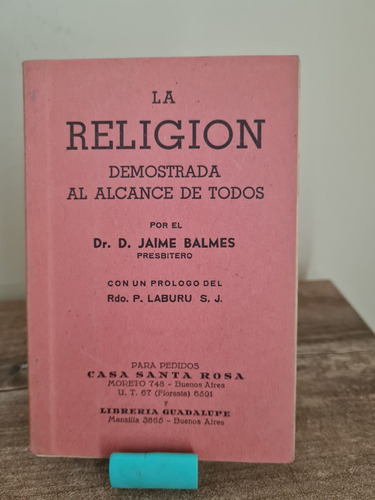 La Religión D. Jaime Balmes