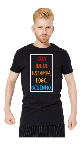 Camisa Personalizada Logo Empresa Sua Ideia Faculdade