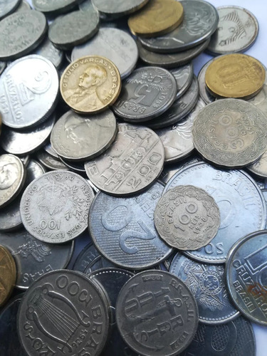 Lote 130 Moedas Antigas Brasil Sem Repetir Data