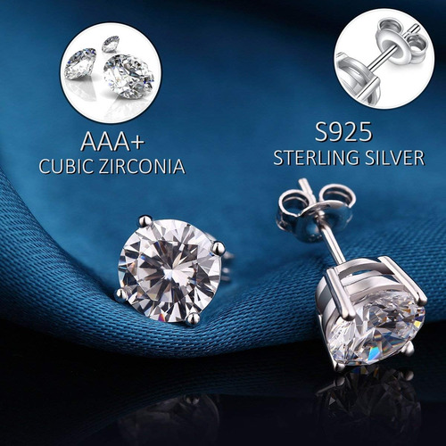 Pendientes Stud Para Hombre, 5 Mm, Diseño Vanguardista