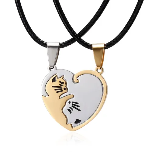 comprar Collar 2 En 1 Yin Yang Gatitos Par De Collares 