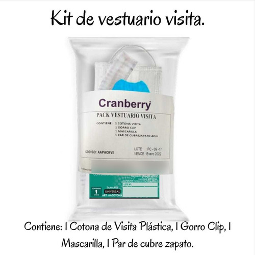 Kit De Vestuario Visita