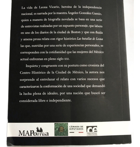 Leona Vicario, Las Batallas De. González, A. (Usado)