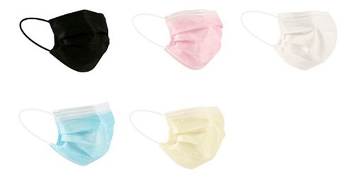 Imagen 5 de 10 de Mascarilla Quirúrgica Importada 3 Capas Con Clip Nasal 50uds