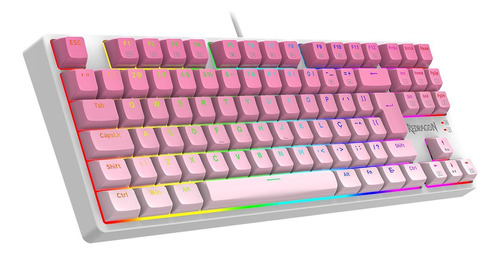 Teclado Mecânico Redragon Daska Rgb K576gp-rgb Abnt2 Marrom