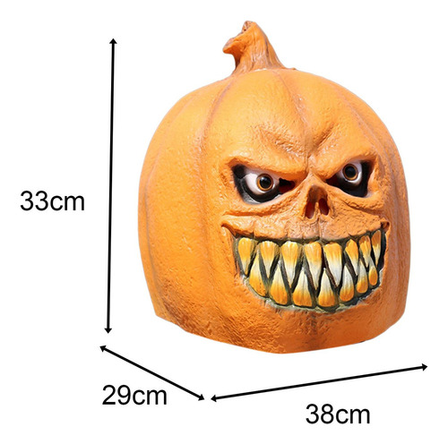 Máscara De Cabeza De Halloween, Máscara De Calabaza De