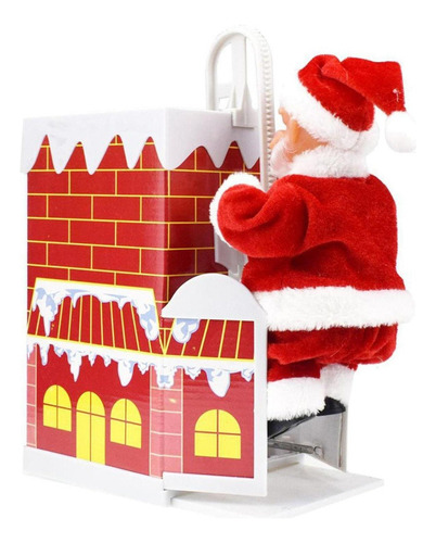 / Papá Noel Escalada Decoración Navideña Regalos