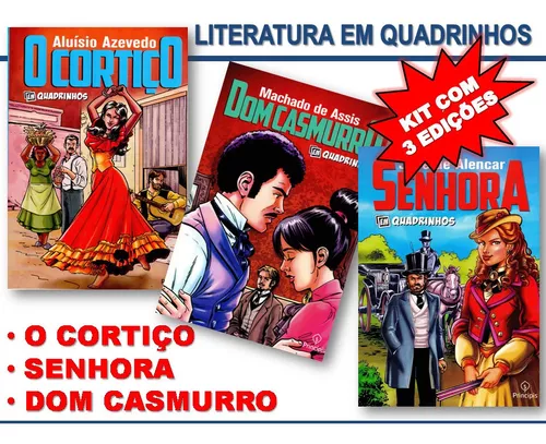 Literatura Em Quadrinhos - O Cortiço Senhora Dom Casmurro