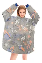 Comprar Manta Polar Bata Frazada Polerones Felpa Con Capucha Luminoso Hombre Mujer