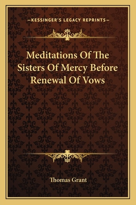 Libro Meditations Of The Sisters Of Mercy Before Renewal ...