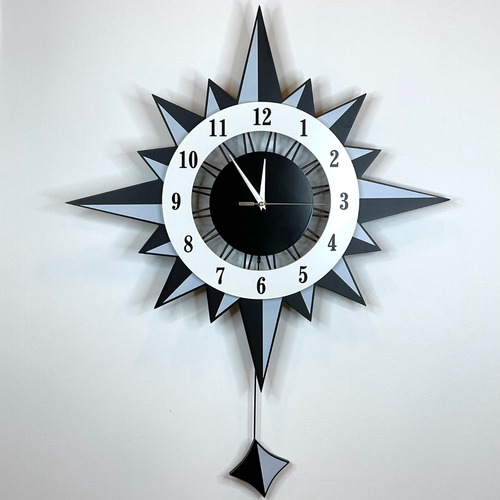 Reloj Pared Madera Kyzyl Alto 80cm X Largo 61cm 