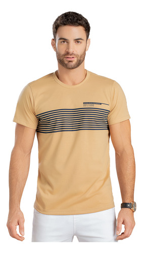 Camiseta Hombre Café Mp 96526