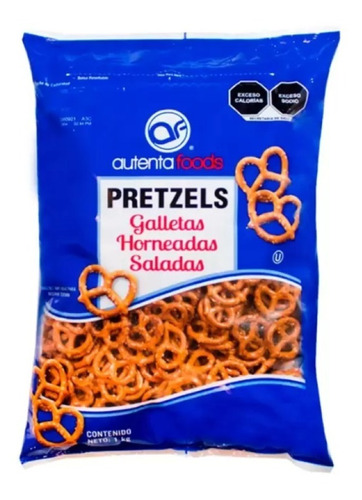 Pretzels Galletas Horneadas Saladas Autenta Foods 1kg