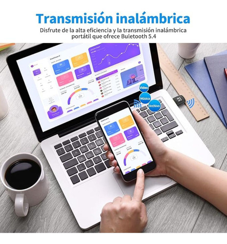 Y Transmisor/receptor 2 En 1 Adaptador Usb Bluetooth 5.4
