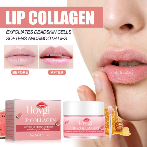La Máscara De Brillo De Labios De Sandía Hidrata Y Humecta E