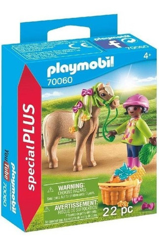 Playmobil 70060 Nena Con Pony Original