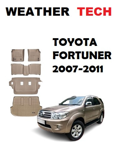 Alfombras Weather Tech Toyota Fortuner 2007-2011 