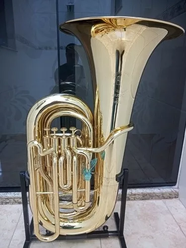 Tuba 54 Compacta Hs Musical Hstb7 Laqueada Sib Nova 26900 Frete Grátis