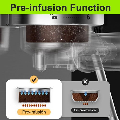 Ewtto Cafetera Portatil De Espresso Profesional De 20 Bares