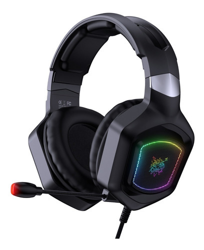 Audífonos Cascos Gamer Onikuma Gaming Headset X8 Negros Led Color Negro
