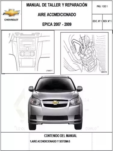Manual Aire Acondicionado Chevrolet Epica