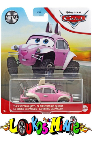 Disney Cars The Easter Buggy Fusca Rosa Pink Páscoa Original