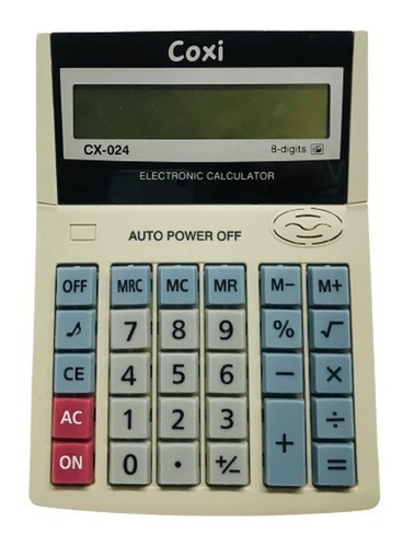 Imagen 2 de 5 de Calculadora Coxi Gr 8 Digitos Ar1 Cx-024 Ellobo