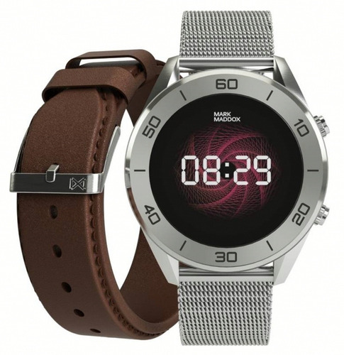 Smartwatch Mark Maddox Hombre Hs1000-80 /relojería Violeta Color de la caja Plateado