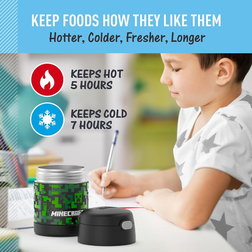 Tarro Para Comida Thermos Con Cuchara 355 Ml Acero Inox