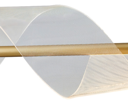 Pendente Led Ruban Ori 22w 3000k Dourado Fosco Nordecor