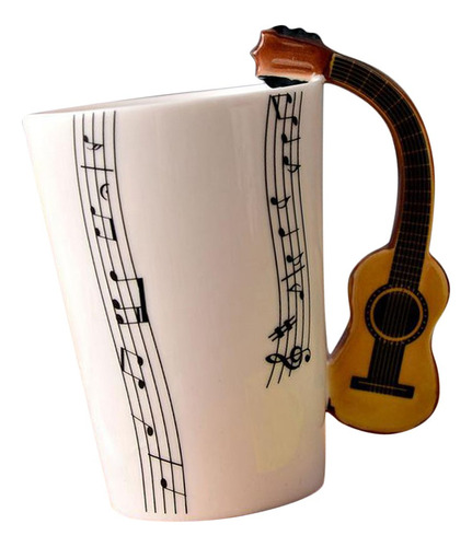 Aexpes Taza De Cerámica For Guitarra, Nota Musical, Taza De