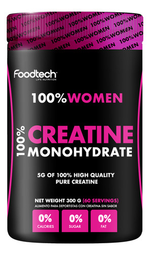 Creatine 100% Women Whey 300gr - Foodtech